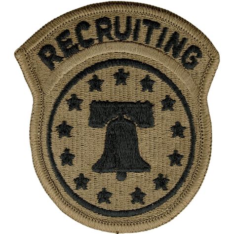 Army Patch Recruiting Command With Tab Hook And Loop Ocp Ocp Unit