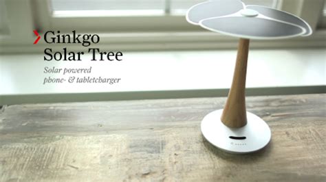 Ginkgo Solar Tree Solar Powered Phone And Tablet Charger By Xd Design