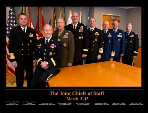 Adm Papp With Joint Chiefs Of Staff Pictured Left To