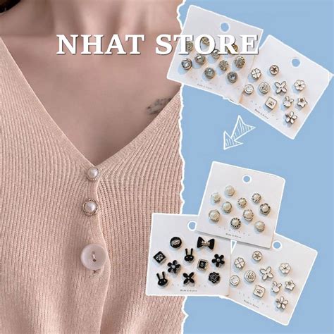 SẴn Khoset 10 Ghim Cài Mini Siêu Dễ Thương Cài áo H102 Mixasale