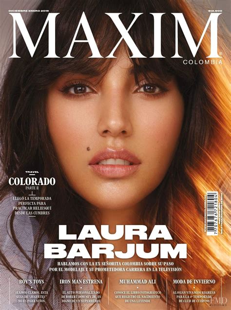 Cover Of Maxim Colombia With Laura Barjum December 2018 Id49355