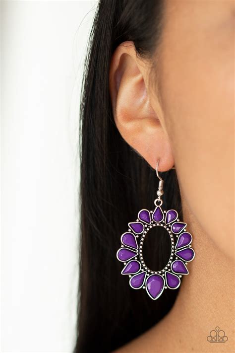 Fashionista Flavor Purple Paparazzi Earrings Jewelryblingthing
