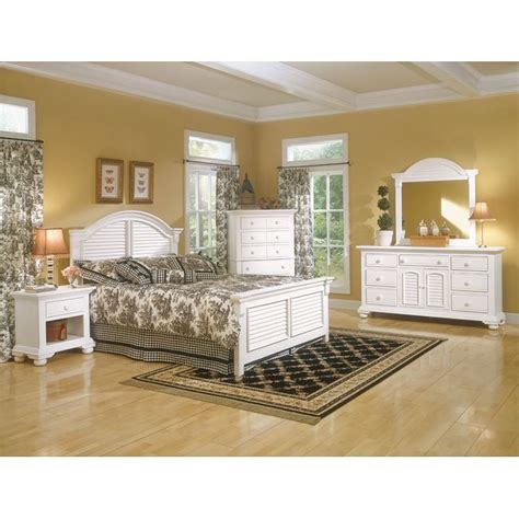 Mostly snug looking beds covered in cushions and dresser ideas!. Cottage Traditions Panel Bedroom Set (White) American ...