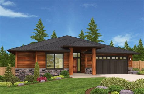 A really well designed Empty Nester One story... | Prairie style houses