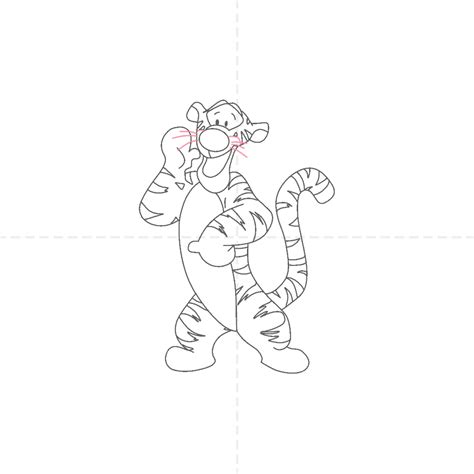 How To Draw Tigger In 13 Easy Steps For Kids