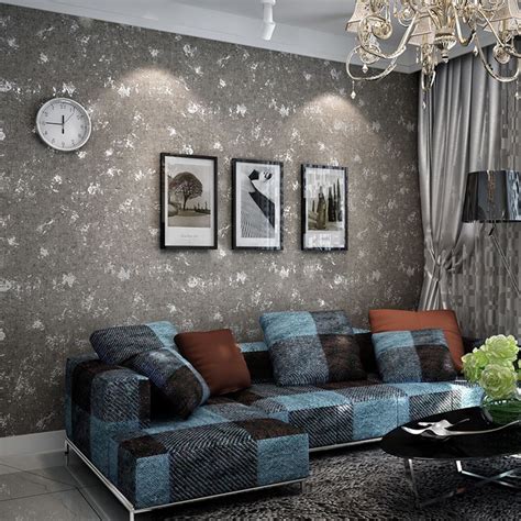 Wallpapers Youman Modern Painting Borders Fabric Dark Grey Living Room Sofa Tv Background