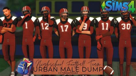 High School Football Student Dump 🏈 Urban Sims Dump Sims Cc