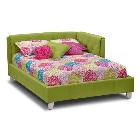 Value city furniture | designer looks at value prices. Jordan Full Corner Bed - Green | Value City Furniture and ...
