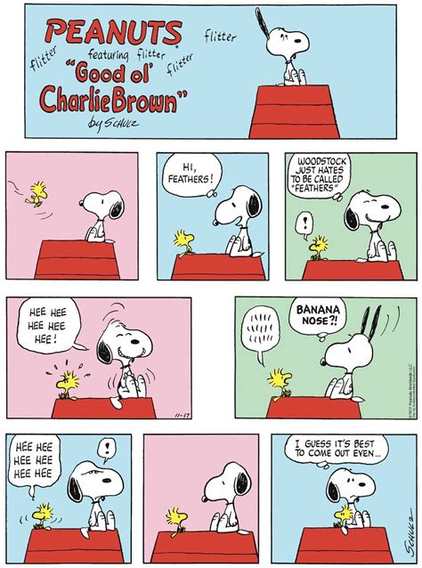 Peanuts By Charles Schulz For Sun 17 Nov 2019 Peanuts Snoopy Comics