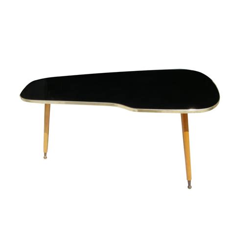 A mid century modern kidney shaped coffee table from the 1940's. Vintage Midcentury German Atomic Kidney Shape Coffee Side ...