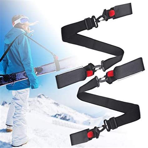 Ski Straps And Pole Carrier Shoulder Sling Protector Holders 2 Pack