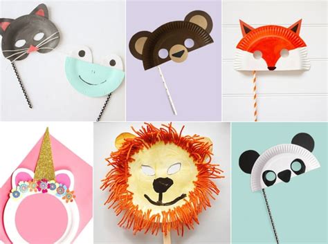 Als weitere variante kann man die tiermasken auch auf dickeren tonkarton übertragen. Tiermasken aus Pappteller basteln zum Fasching für Kinder