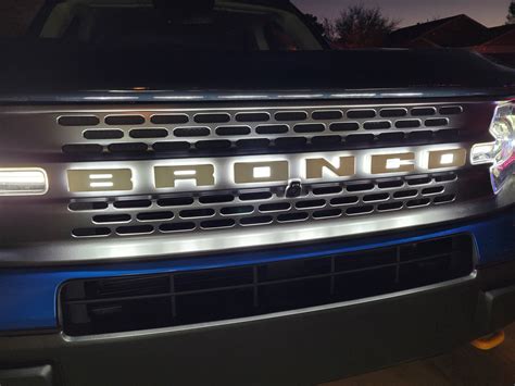 Oracle Led Grille Bronco Lettering Installed On Bronco Sport Badlands