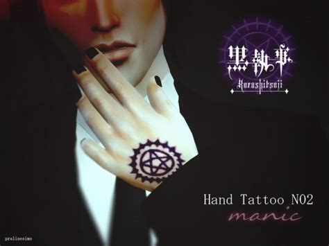 The Sims Resource Hand Tattoo Manic Black Butler • Sims 4 Downloads