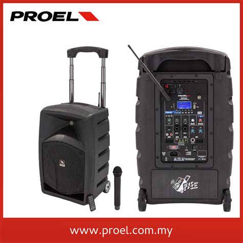 Free10lt 10″ 120w Portable Pa System With Wireless Microphone Proel