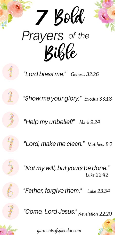 7 Bold Prayers Of The Bible List Pin Final