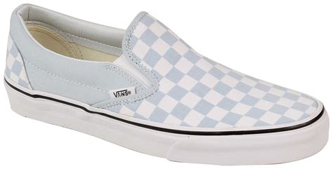 Vans Classic Slip On Women S Shoe Checkerboard Baby Blue True White