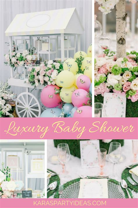 Trying to come up with delicious yet easy baby shower food? Kara's Party Ideas Luxury Baby Shower | Kara's Party Ideas