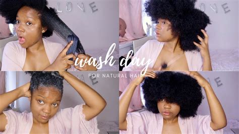 Wash Day Routine Start To Finish Natural Hair Youtube