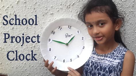 School Project Clock How To Make Clock Diy Youtube