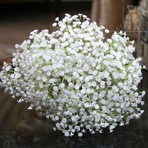 10 Stems Length 58cm White Babys Breath Bouquet Flowers Etsy