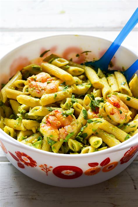 Best Ever Avocado And Shrimp Pasta Salad Sugarlovespices