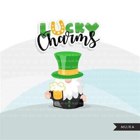 One of the greatest irish festivals, st. St Patricks Day Gnomes Clipart, Lucky Irish, pot of gold ...