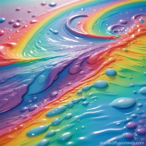 Vibrant Y2K Rainbow Water in Ferrania P30 Style | Stable Diffusion Online