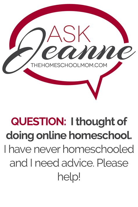 Ask Jeanne: Online Homeschool Program? - TheHomeSchoolMom