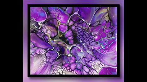 669 Purple Haze Bloom Technique Acrylic Pouring Fluid Art Youtube