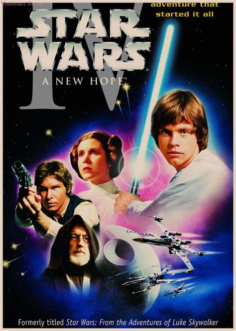 Star War Posters Iv A New Hope Movie Wall Sticker Home