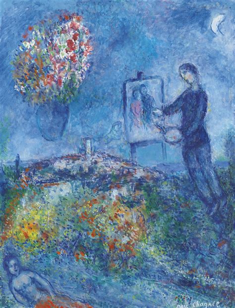 Marc Chagall Le Peintre 700 900k 1685m Usd