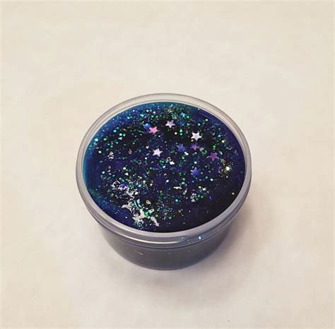Stardust Galaxy Clear Slime Star Glitter Etsy