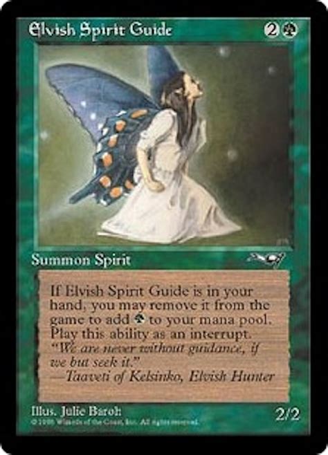 Magic The Gathering Alliances Single Elvish Spirit Guide Near Mint