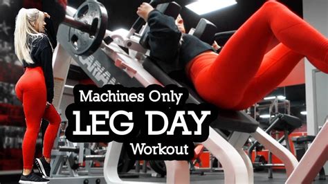 LEG WORKOUT Machines Only Quad Calf Focused YouTube