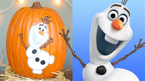 Frozen Pumpkin Painting Disney Diy Perfect For Disneys Frozen Fans
