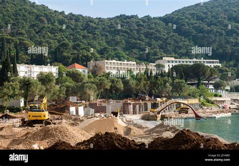Construction Work On A New Hotel Lapad Dubrovnik Croatia Europe