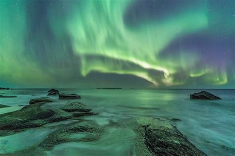 Lofoten Polar Lights Arctic Night 1080p Northern Lights Europe