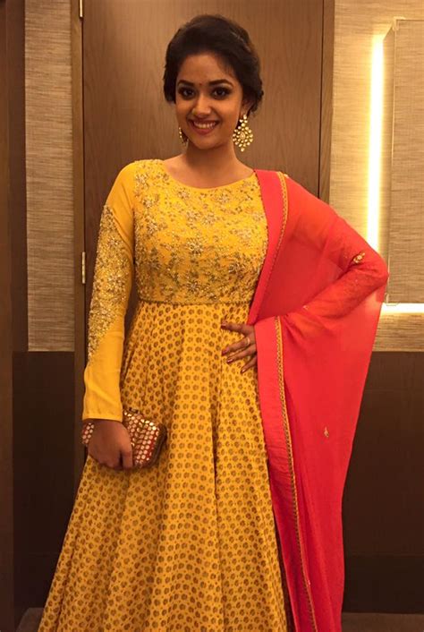 Keerthy Suresh Photos At Awards Function In Yellow Dress Tollywood Boost