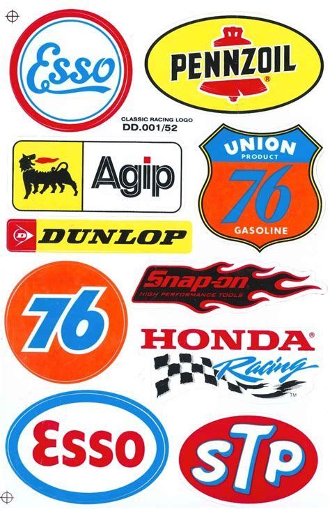 Race Car Sponsor Logos Racing Stickers Motorcycle Stickers Logos