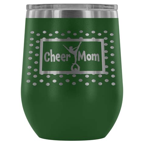 Cheer Mom Stemless Wine Tumblers 12 oz | Wine tumblers ...