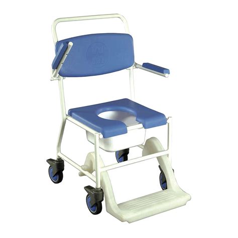 Shower chairs with wheels can make it much easier and safer for seniors to bathe. Mobile Shower Commode Chair - LOW PRICES
