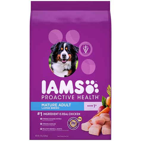 Iams Proactive Health Mature Adult Large Breed Dry Dog Food Chicken 15