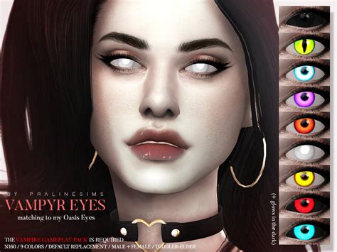 Pralinesims Vampyr Eyes N160 Default Replacement C7e