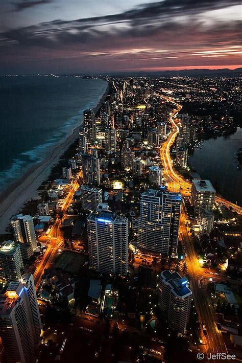 Q1 Tower Gold Coast Australia City Lights The Coast Aaand A Gorgeous