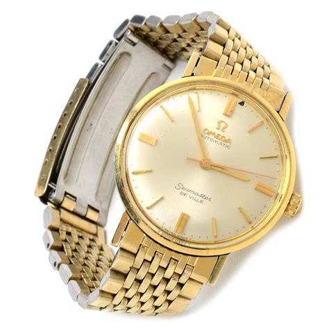 Vintage Omega Seamaster De Ville 14k Gold Filled Wristwatch Ebth