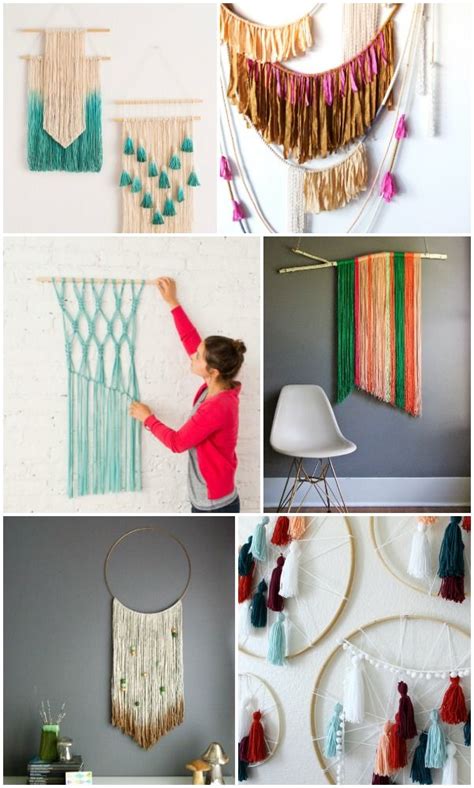20 Easy Diy Yarn Art Wall Hanging Ideas Diy Projects For