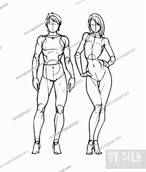 Tutorial Of Drawing A Female Body Drawing The Human Body Step By Step