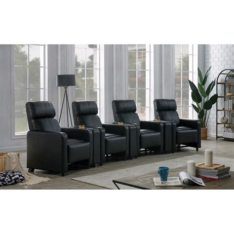 Coaster Furniture Home Theater Seating Toohey 600181 S4b 7 Pc Home
