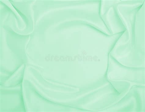 Smooth Elegant Green Silk Or Satin Luxury Cloth Texture As Abstract